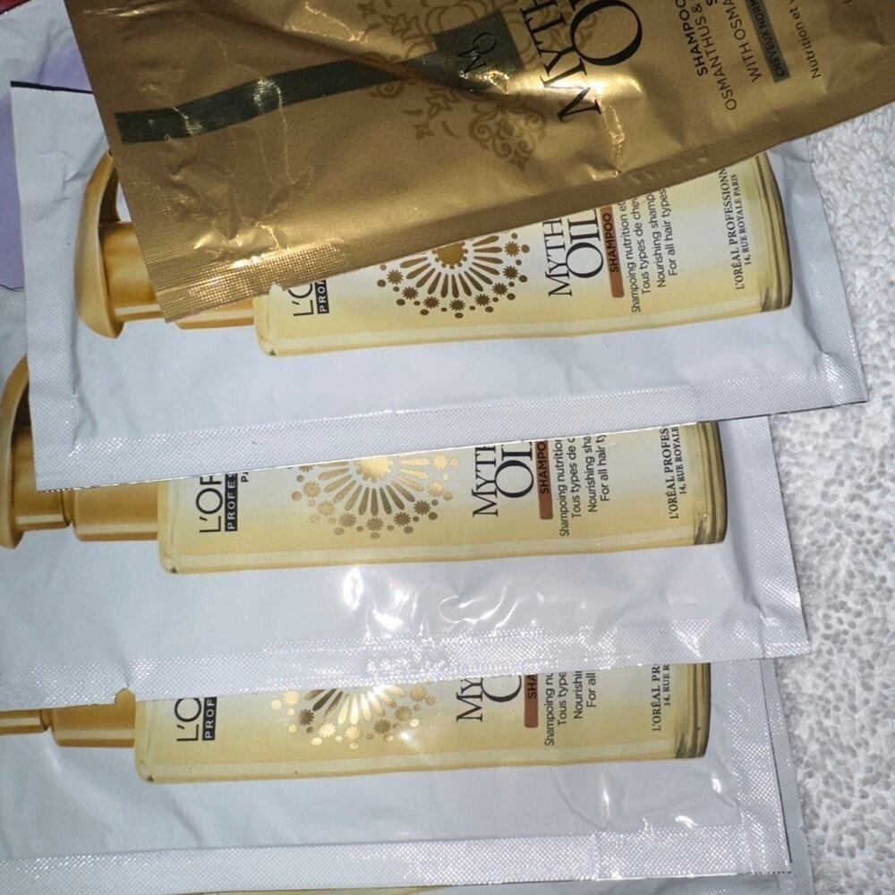 Loreal Professionnel Mythic Oil Shampoo discontinued Packets travel hair care